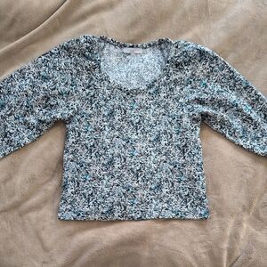 Women's Multicolor Long Sleeve Top